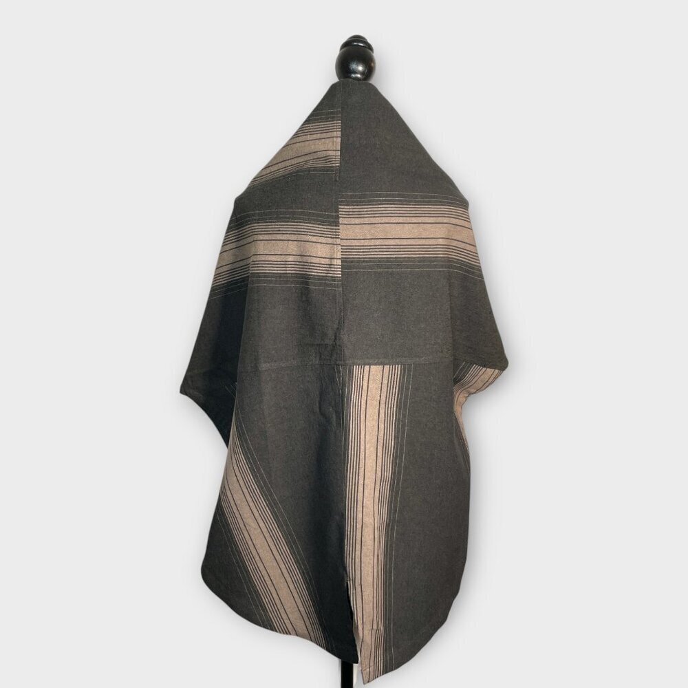 M_MEFU Asymmetric Poncho Jacket Japan Sz 40 (US L) Minimalist Modern - Picture 4 of 11